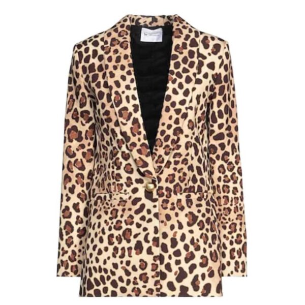 BE BLUMARINE giacca blazer do leopard