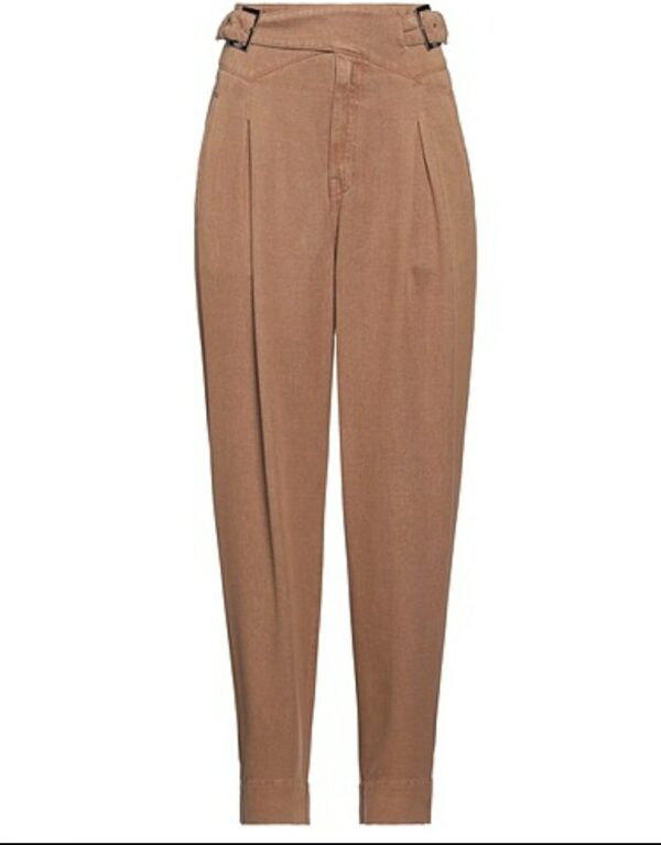 GAELLE Pantalone Chino con doppia fibbia Donna