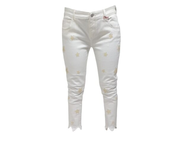 Jeans donna 5 tasche bianco Nenette
