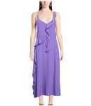 SIMONA CORSELLINI abito lungo bright purple