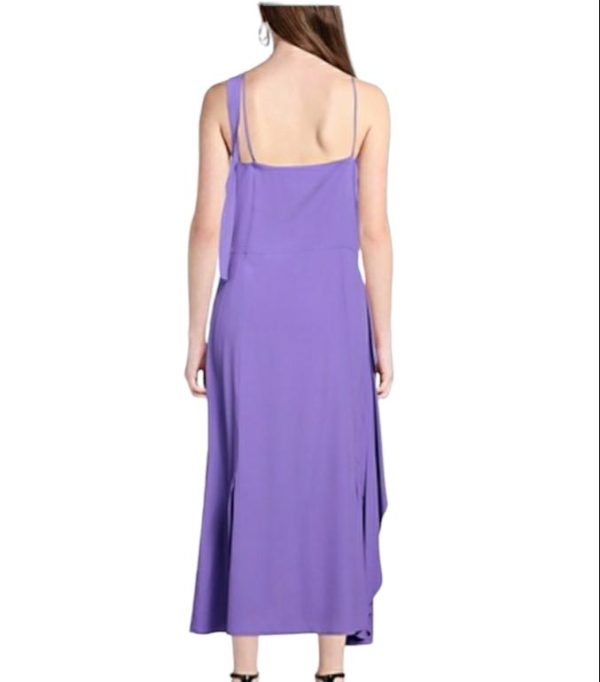 SIMONA CORSELLINI abito lungo bright purple