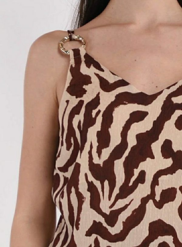 SIMONA CORSELLINI Top zebra natural