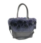 Borsa Shopper in pelle e Volpe DanyB Couture