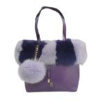 Borsa Shopper in pelle e Volpe DanyB Couture