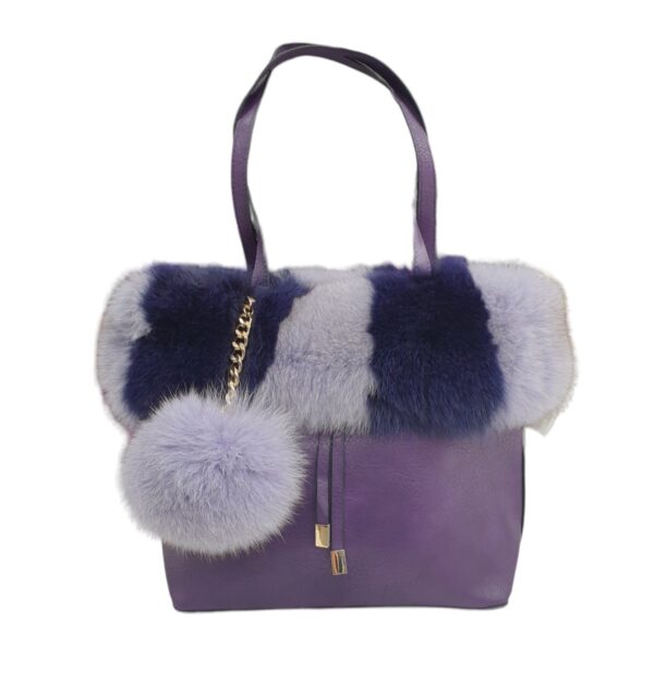 Borsa Shopper in pelle e Volpe DanyB Couture