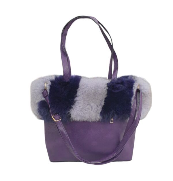 Borsa Shopper in pelle e Volpe DanyB Couture