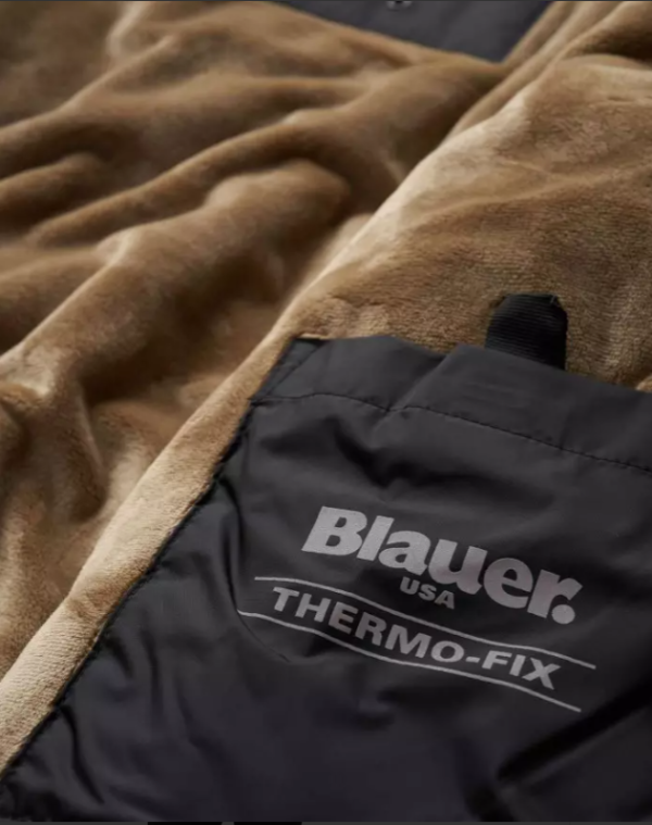 BLAUER Giubbino Uomo Parker A-EE Cappuccio Pelliccia