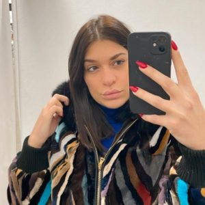 Bomber in Visone e collo in Volpe TG 44/46