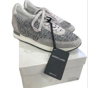 Sneakers donna in tessuto grigio Anne Claire