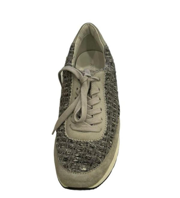 Sneakers donna in tessuto grigio Anne Claire