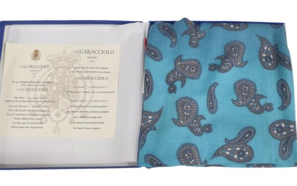 CARACCIOLO Foulard sartoriale in misto Cashmere Unisex