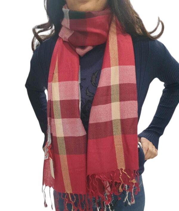 CARACCIOLO Foulard sartoriale in misto Cashmere Unisex