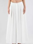 MAX MARA STUDIO gonnellone in cotone con pieghe