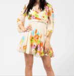 ANNA MOLINARI
Vestiti corti manica lunga floreale