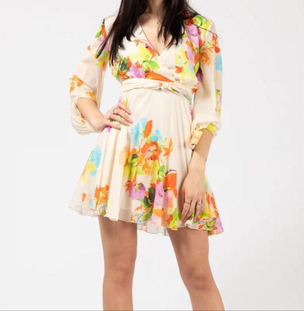 ANNA MOLINARI
Vestiti corti manica lunga floreale