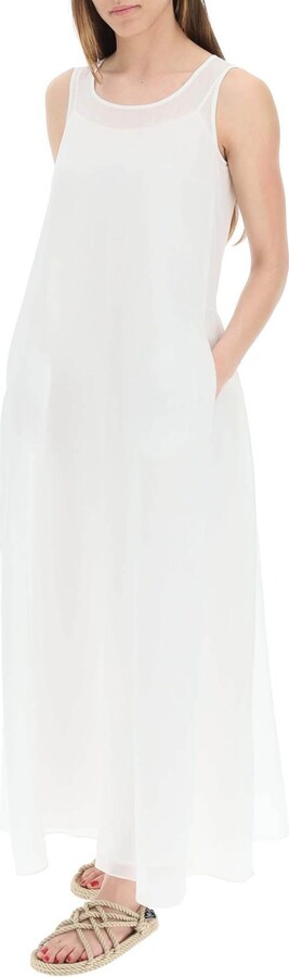 MAX MARA STUDIO  'sax' Long Ramie Dress