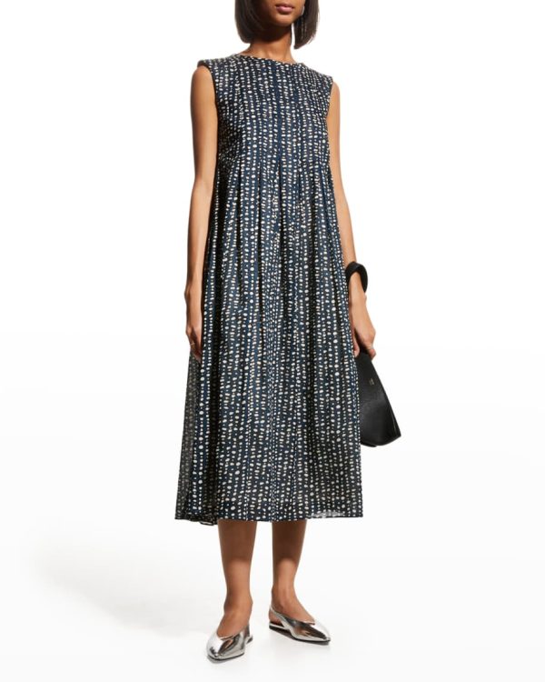 MAX MARA Abito donna Rosetta Pleated Midi Swing