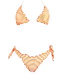 Costume Donna F**K tringolo a righe arancio