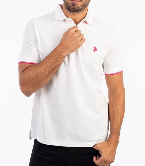 U.S POLO ASSN. Polo Uomo estiva bianco