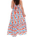 MARIUCCIA abito in cotone fantasia etro scollo dritto senza spalline