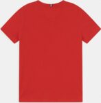 TOMMY HILFIGER essential tee  T-shirt con ricamo logo  deep crimson