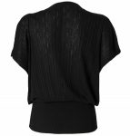 SIMONA CORSELLINI maglia in filo nera con collana oro