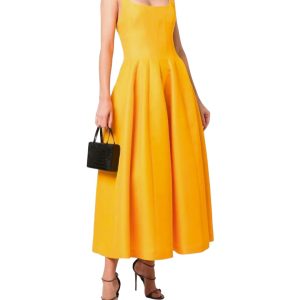 Philosophy - abito midi con tasche giallo