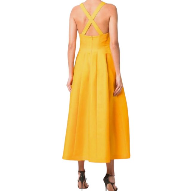 Philosophy - abito midi con tasche giallo