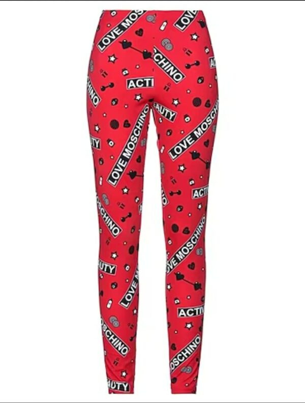 LOVE MOSCHINO leggins multifantasia in jersey