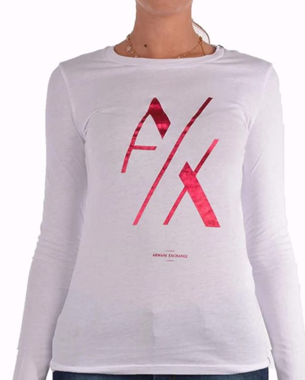 ARMANI EXCHANGE T-Shirt Manica Lunga Donna