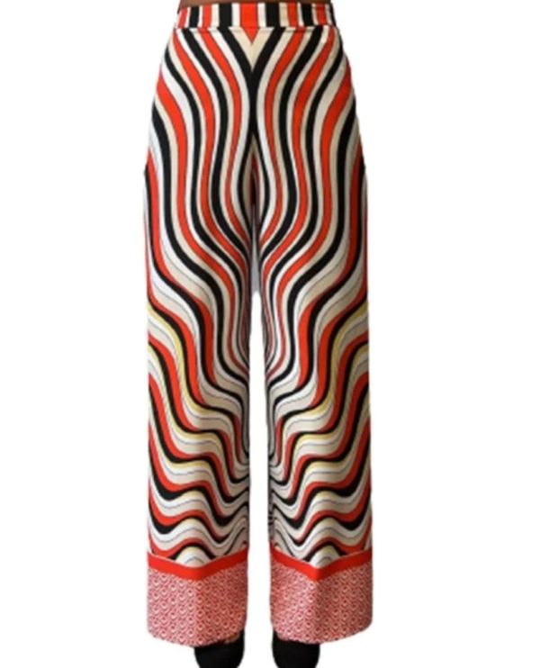 CORTE DEI GONZAGA pantalone palazzo a fantasia