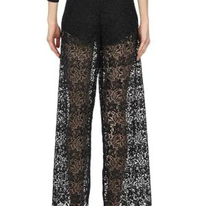 ERMANNO-SCERVINO-PANTALONI-PIZZO-NERO-44-RETRO