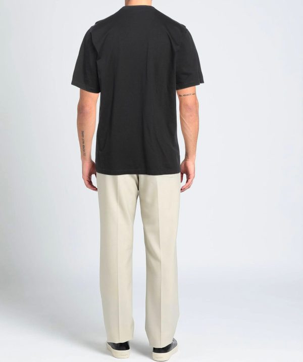 DSQUARED2 Logo Print Bianco T-Shirt Black Uomo