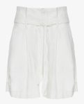 MANILA GRACE shorts c/pieghe in lino
