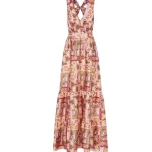 RINASCIMENTO abito lungo fantasia multicolor