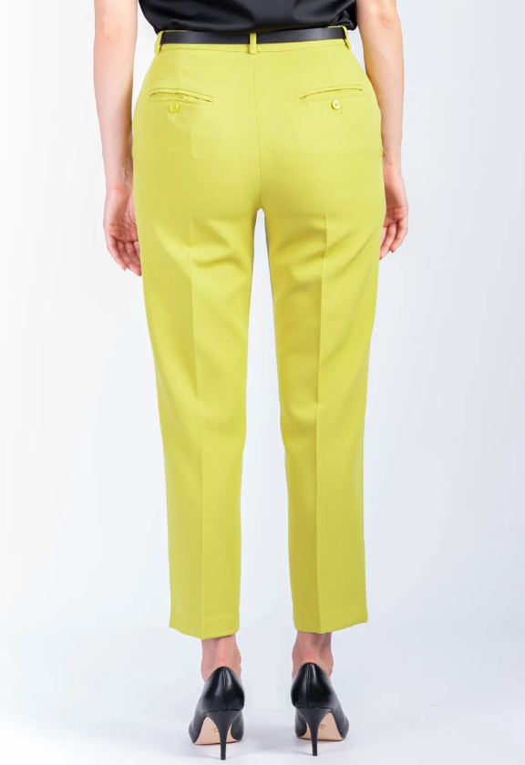 VICOLO pantaloni regoular fit donna verde lime