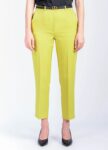 VICOLO pantaloni regoular fit donna verde lime