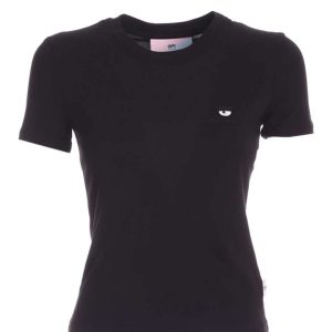 CHIARA FERRAGNI t-shirt donna girocollo minilogo ricamato