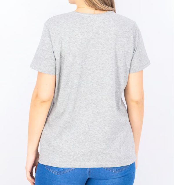 LOVE MOSCHINO  t-shirt girocollo grigio