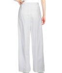 PHILOSOPHY pantalone donna cotone e lino vita alta con cintura