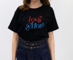 PHILOSOPHY t-shirt girocollo con stampa LOVE MORE