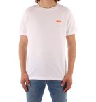 REFRIGIWEAR t-shirt uomo logo piccolo stampa arancio