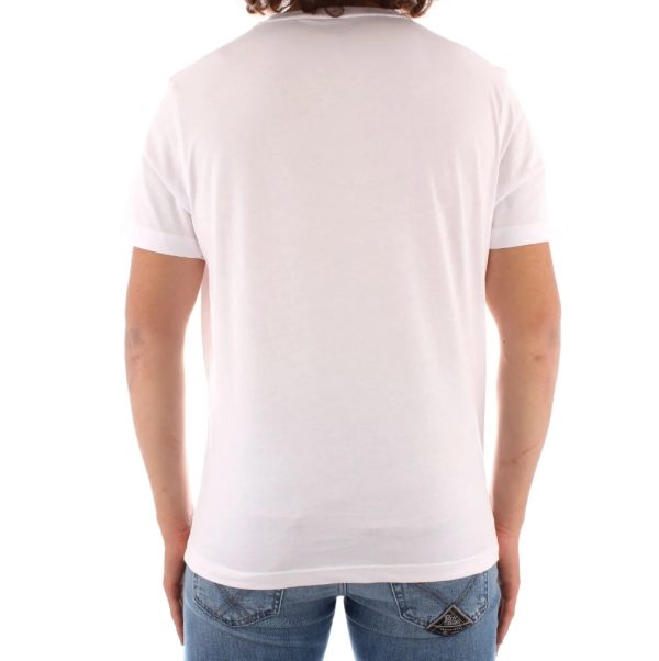 REFRIGIWEAR t-shirt uomo logo piccolo stampa arancio