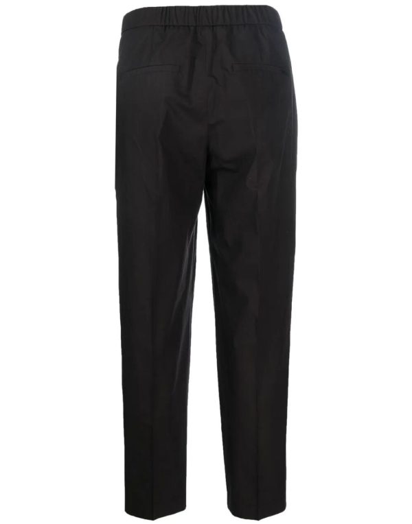 SEVENTY by Sergio Tegon pantaloni in lino nero