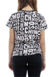 MOSCHINO underwear t-shirt loggata girocollo base nero