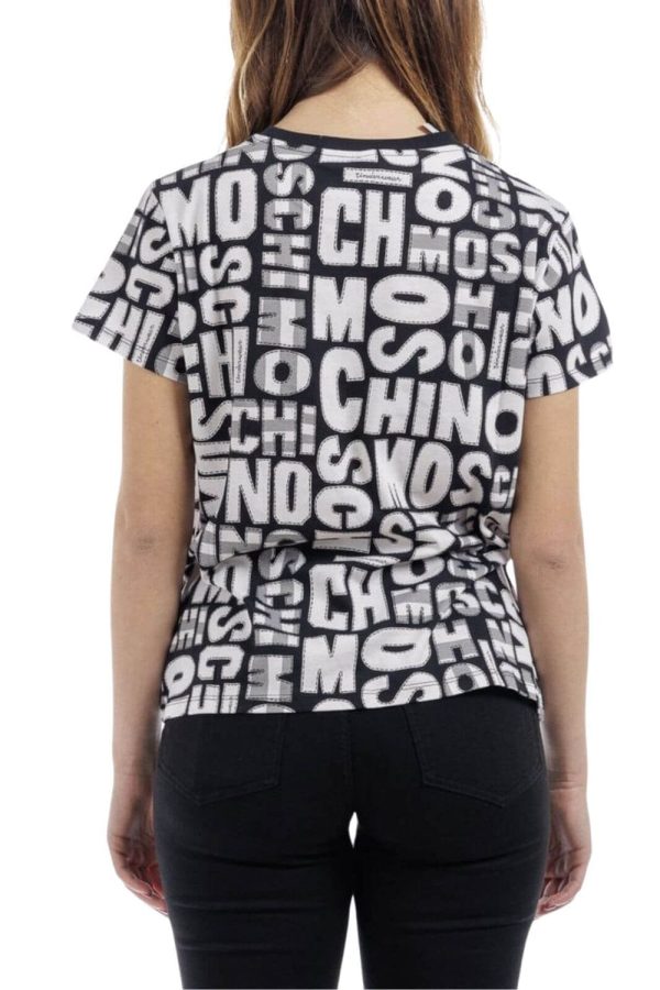 MOSCHINO underwear t-shirt loggata girocollo base nero