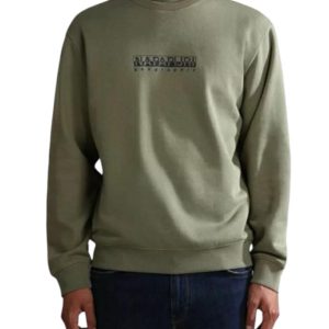 NAPAPIJRI Felpa girocollo uomo verde militare