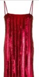 PINKO audace abito fucsia full paillettes