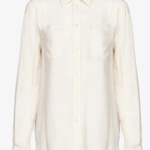 PINKO nora camicia crepè de chine