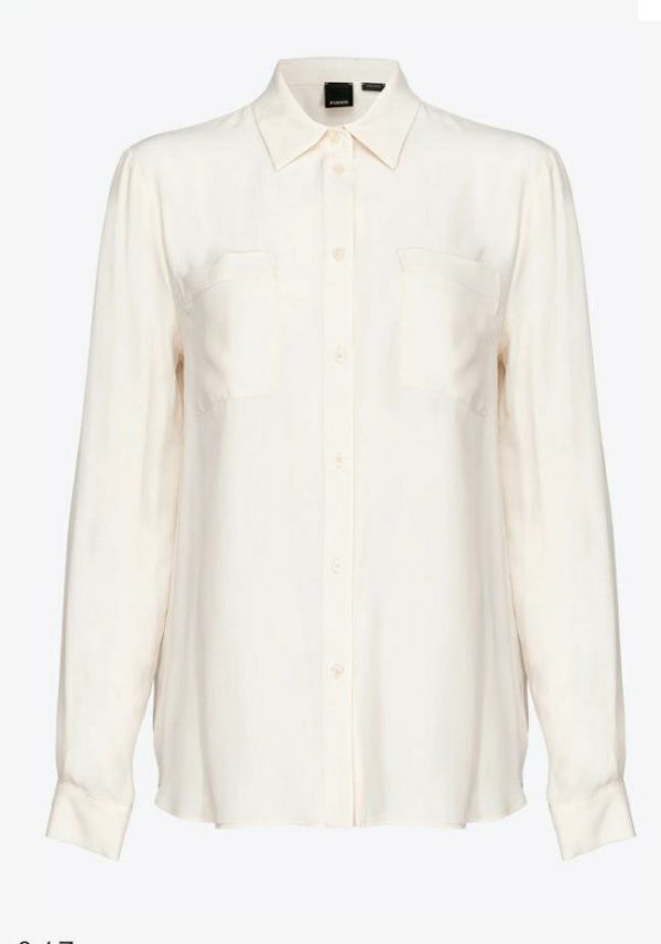 PINKO nora camicia crepè de chine